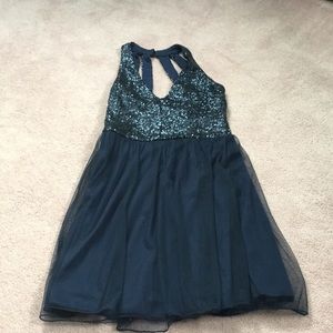Navy blue homecoming dress